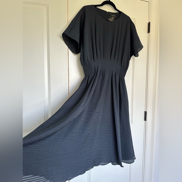 Club Monaco Swing Dress, Navy Textured - Picture 5 of 7